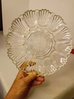 Vintage Anchor Hocking 10” Clear Glass Deviled Egg Plate