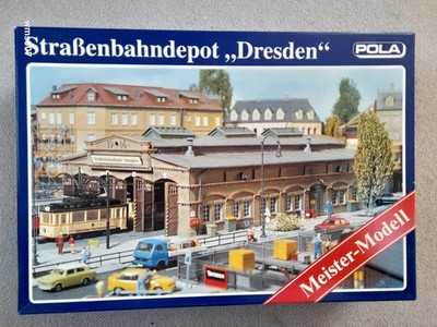Pola H0 675 Meister-Modell  Straßenbahndepot Dresden   OVP , neuwertiger Bausatz