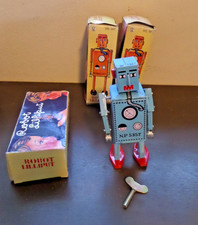 Robot Lilliput Blue Tin Space Windup Vintage Retro Collectible Sweet Toy New