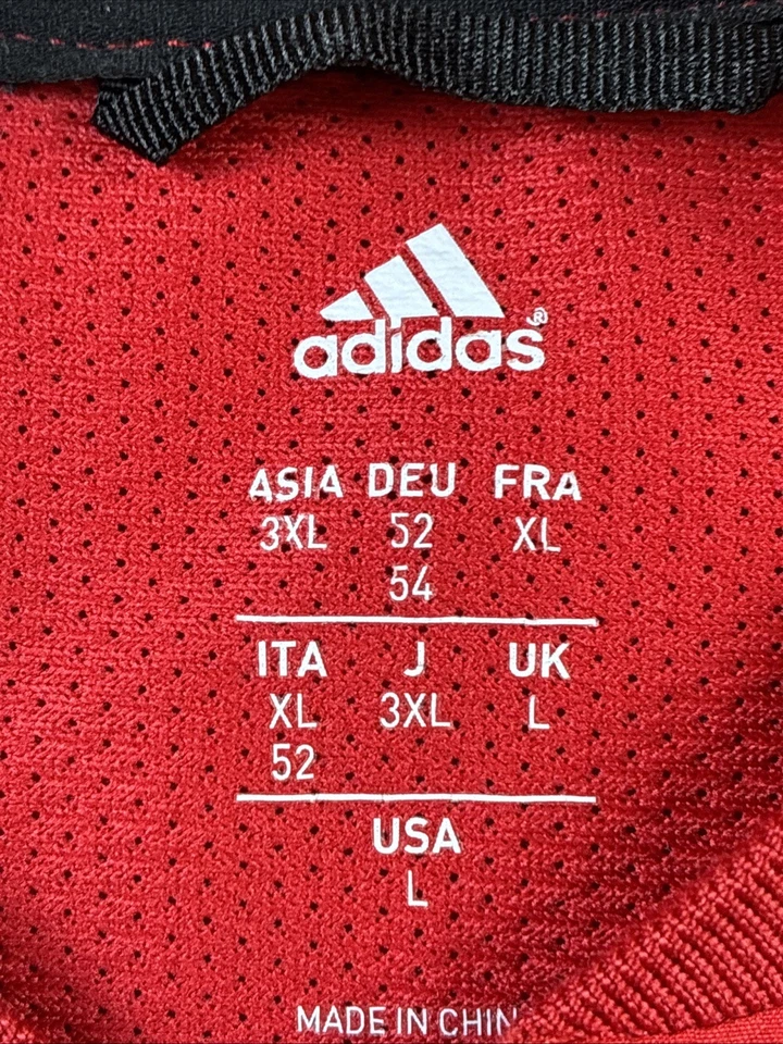 Adidas 1/4 Cremallera Pullover Para Hombre 3XL Golf Gimnasio Entrenamiento Rojo Informal Transpirable Foto 3 de 4