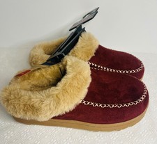 Dearfoams Cozy Comfort Slipper Clog berry gel memory foam women  s M 7-8 new