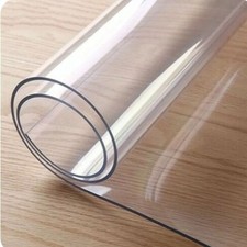 PVC Tablecloth 1.5mm Thick Clear Transparent Vinyl Table Protector Plastic Cover