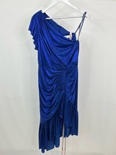 IEENA for Mac Duggal Midi Cocktail Dress NWT Sz M Cobalt Blue WMN Sheath Gown