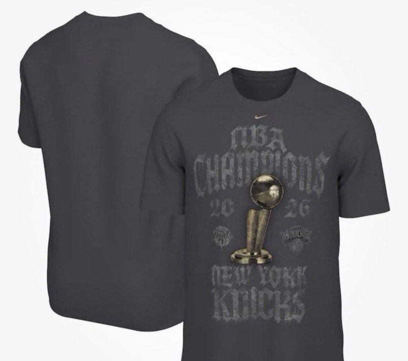 NIKE New York Knicks Nike 2026 NBA Finals Champions Locker Room T-Shirt XL
