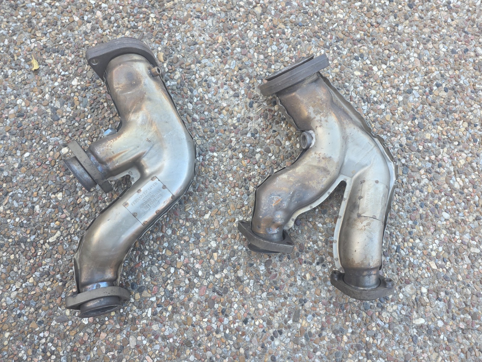 FERRARI 599 GTB FIORANO OEM GENUINE ORIGINAL EXHAUST SYSTEM WITH PIPE TIPS
