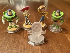 Disney Infinity Set Of  5 Toy Story Figures With Crystal Buzz