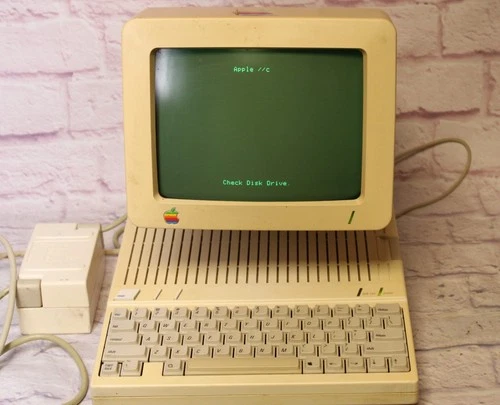 Apple IIc Computer w/ Monitor  c & Power Supply – 1985 Vintage Working – Read