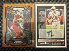 MICHAEL WILSON PANINI ENCORE PINNACLE 2024 AUTO /199 ORANGE PRIZM DISCO RC 2023