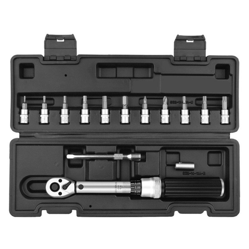 Professional Bicycles Bike Torque Wrench 1/4inch 2.5-30Nm 72 Tooth