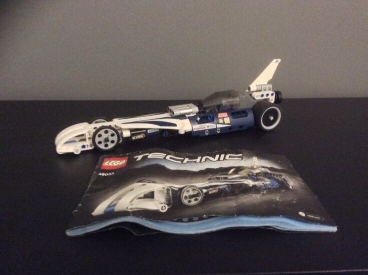 LEGO Technic 42033 Record Breaker Dragster Complete with Instructions