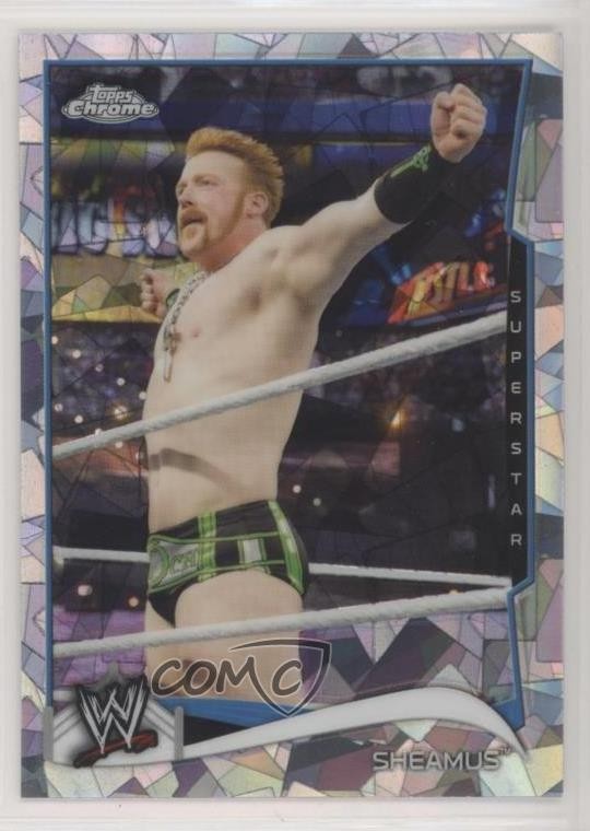 2014 Topps Chrome WWE Atomic Refractor Sheamus #86 0w8f