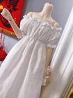Handmade White Off-the-shoulder Dress BJD Clothes For 1/4 1/3 BJD Doll