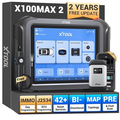 XTOOL X100 MAX2 Schlüsselprogrammierer Diagnosescanner J2534 Programmierwerkzeug
