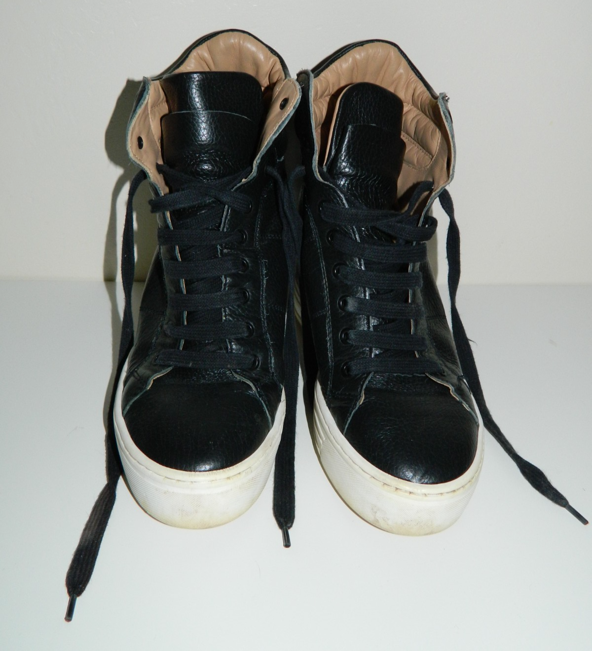 SAOLA Stivali alti Russell & Bromley in pelle nera suola grossa taglia 39 UK 6