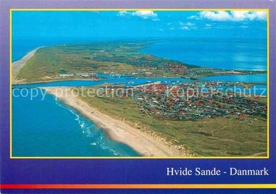 Hvide Sande Aerial Shot With Beach