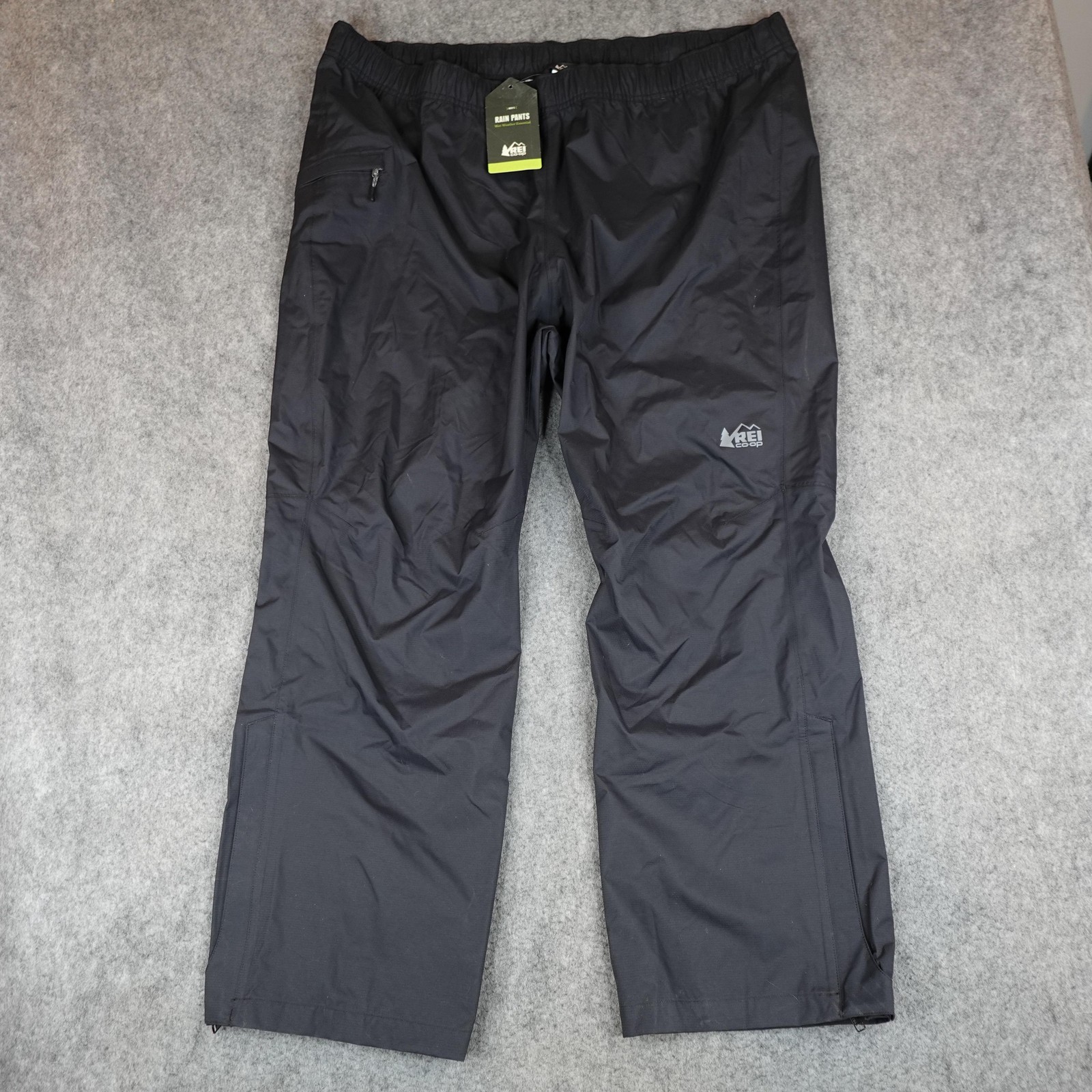 REI Co-op Rain Pants Black XXL Waterproof