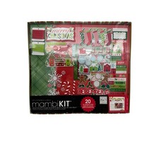 Mambi Kit 12x12 Scrapbook Album Box Kit Merry Christmas December Holiday Craftin