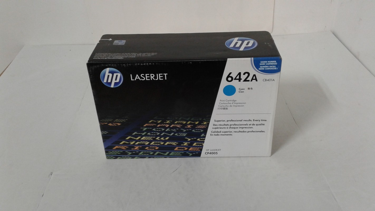 HP 642A Cyan CB401A Toner Cartridge for CP-4005 Color LaserJet Printers  -image