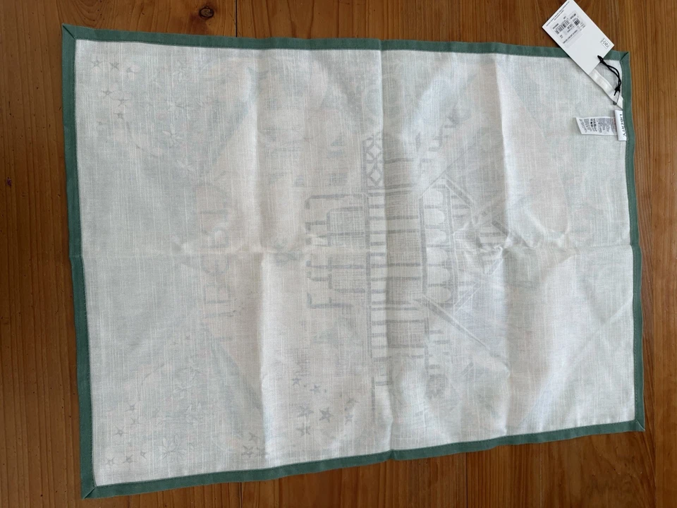 Toalha de chá Liberty London Home linho nova com etiquetas e bolsa - design “poder of love” - Imagem 3 de 4