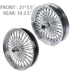 21 Front and 18 Rear Wheels Combo for 2008 Harley Touring Fat Spoke Wheel Chrome