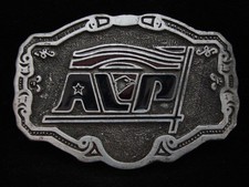 OA01122 VINTAGE 1970s  AVP  COMPANY OR ORGANIZATION HITLINE USA BELT BUCKLE