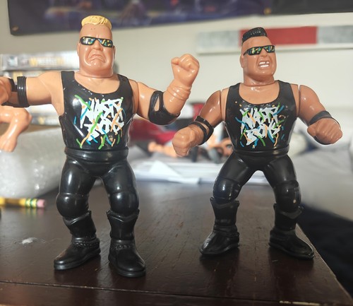 MINT!! Vintage WWF Hasbro Tag Team Nasty Boys Seri...