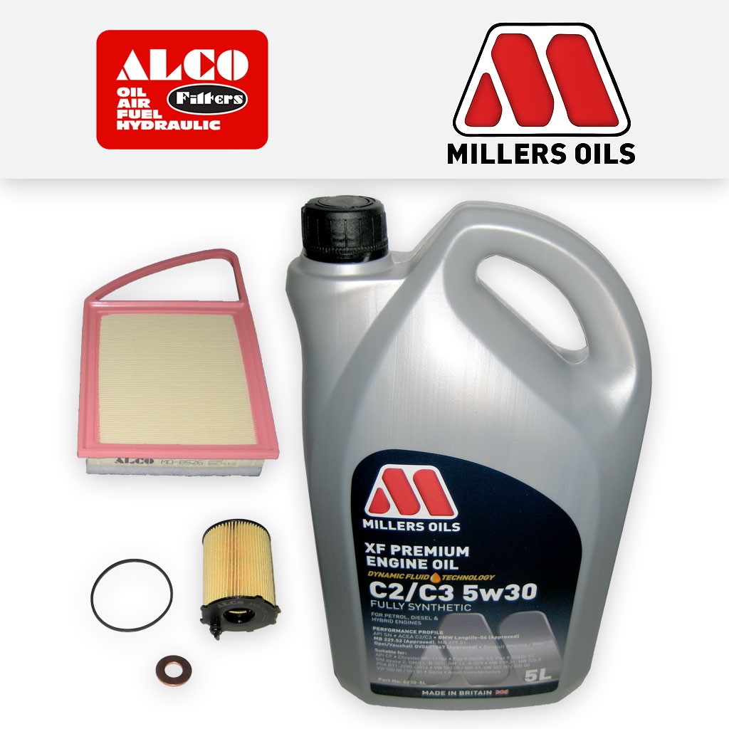 SERVICE KIT for CITROEN C5 1.6 HDI DV6C OIL AIR FILTERS +C2/C3 OIL (2010-2014)