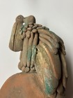 Vintage Handmade Terracotta Mexico Art Pottery 12 Inch Statue, Numbered — photo 6