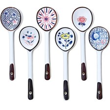 6 PCS Soup Spoons,Asian Soup Spoon,Chinese Soup Spoon,Ceramic Spoon Japanese ...