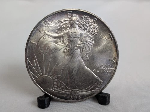1986 First Year $1 American Silver Eagle Dollar BU 1 troy ounce .999 Fine Invest