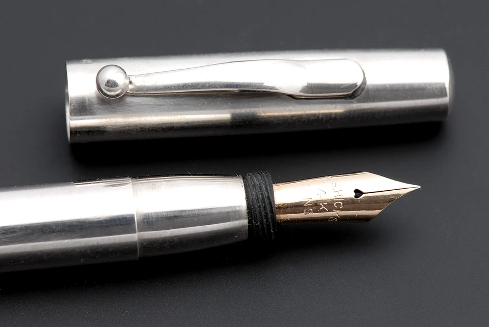蒂芙尼 COW (W.S. HICKS) 纯银钢笔 [完全修复] [c1930s] — 第 3/4 张图片