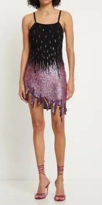 GIUSEPPE DI MORABITO NWT Sequin Mini Dress Lilac Pink | US 6