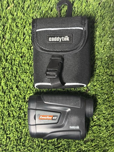 Caddytek CaddyView V2 Slope Golf Laser Rangefinder 800 Yards 6x Mag W/ Case