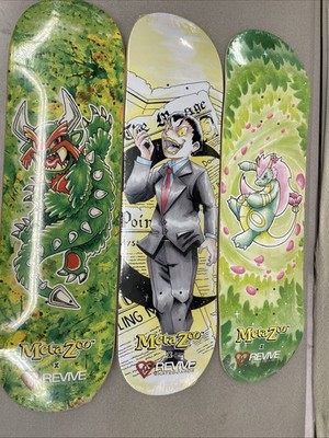 Revive x MetaZoo Skateboard Decks Bundle Of 3! Brand New Still In