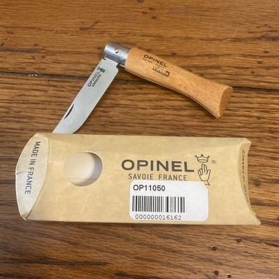 Opinel Classic No 5 Beechwood Handle Carbon Steel Folding Pocket Knife
