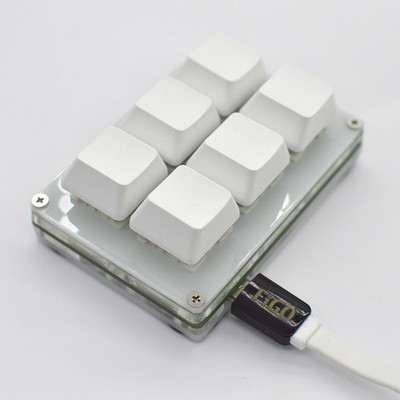 6 Keys HID Customize USB Programmable Mechanical Keyboard Macro Keypad Shortcut