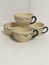 Vintage Set Of 4 Metlox Poppytrail California Provincial Rooster Flat Cup