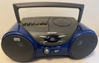 VTG Sharp Portable CD Stereo System QT-CD210 Blue Black Gray Radio Boom Box