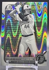 2022 Bowman Draft #BDC-114 Jud Fabian Orioles 1st Bowman Ray Wave Refractor