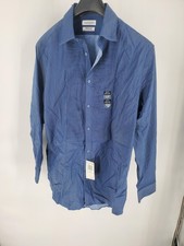 Calvin Klein Dress Shirt Men's L 16-16.5 32/33 Slim Fit Stretch Wrinkle Free