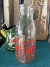 Vintage milk bottles, Willams Buckley Stud Farm