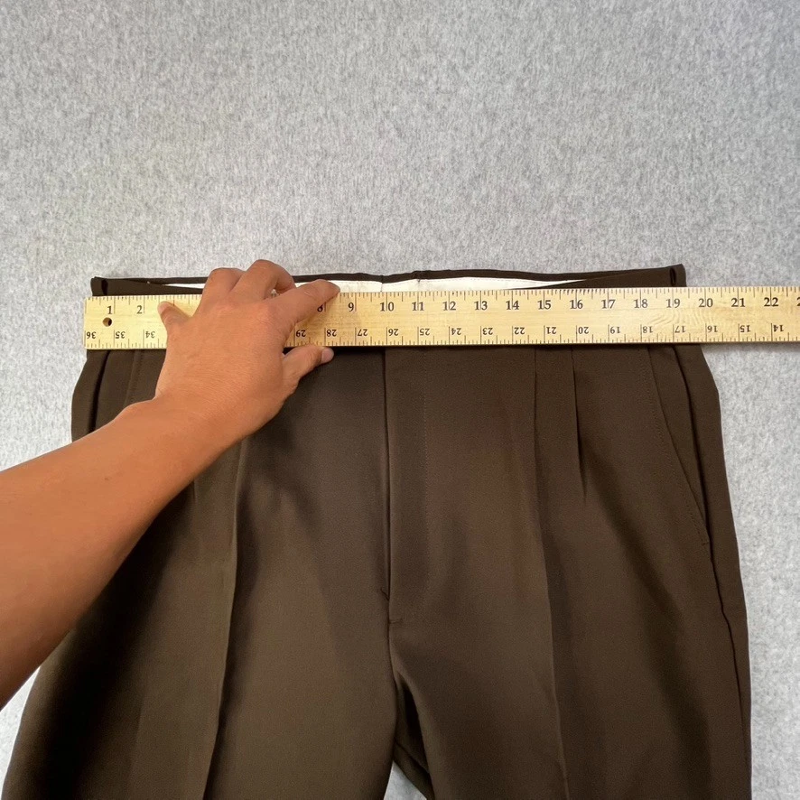 Vintage John Blair Pants Mens 38x34 Straight Leg Polyester Trousers Pleated - Image 4 of 4