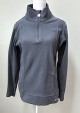 Under Armour Women s Gray 1/4 Zip Mock Neck Fleece Pullover Performance M