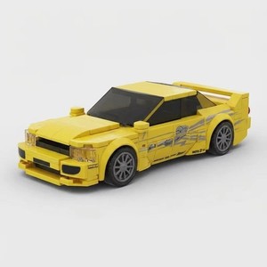 MOC Car Leon's Skyline R33 ​​Racing Building Block Model Kit Toy Gift 241 Pcs