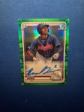 2020 Bowman Chrome - Prospect Autographs Michael Harris II #CPA-MH Green...