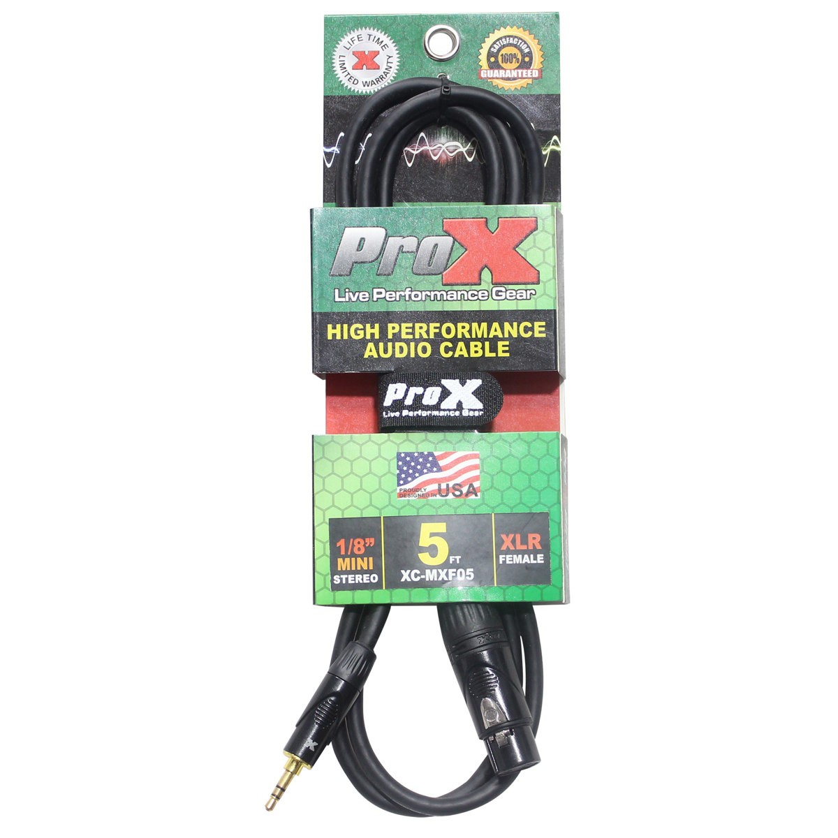 ProX XC-MXF05 5 TRS-M Mini to XLR3-F Unbalanced High Performance Audio Cable 3190₽