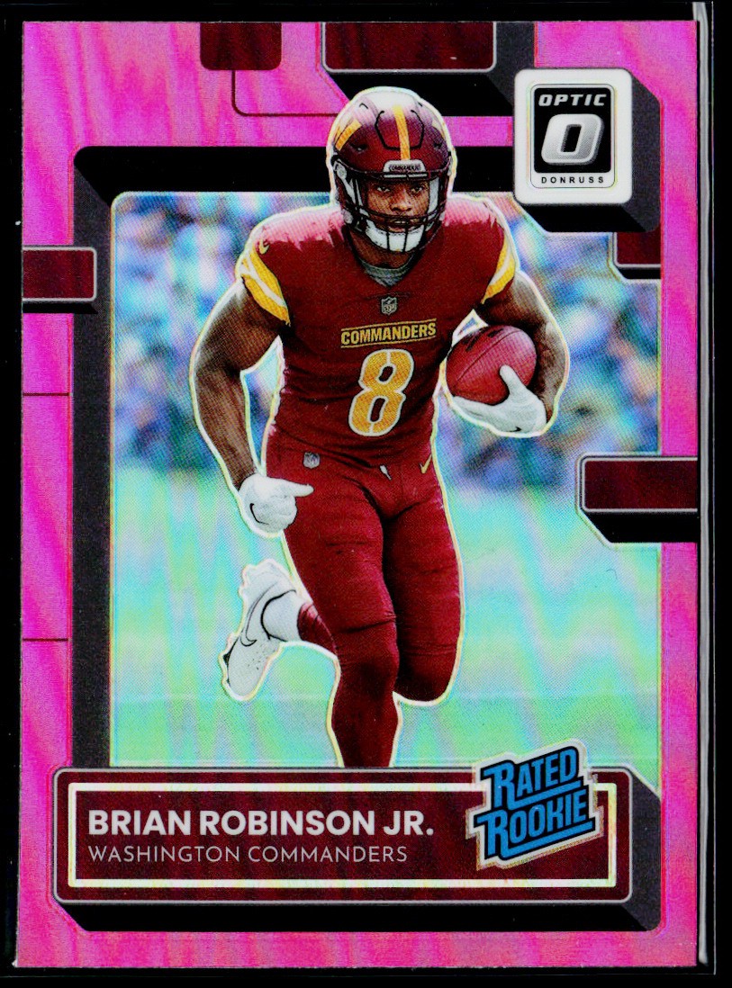 2022 Donruss Optic #227 Brian Robinson Jr. Rookie Pink RC Washington Commanders