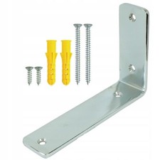 Modern Shelf Bracket 15cm, Heavy Duty, Loft Style, Chrome, Furniture Bracket