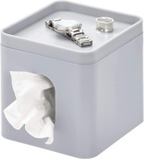 IDesign Facial Tissue Box Cover Bathroom  Vanity Countertops