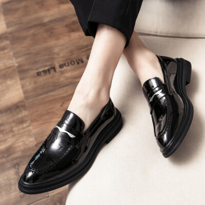 Puli. Business casual leather shoes Mens PU Leather Smart-Casual Shoes: Buy Online - Happy Gentleman main image 3
